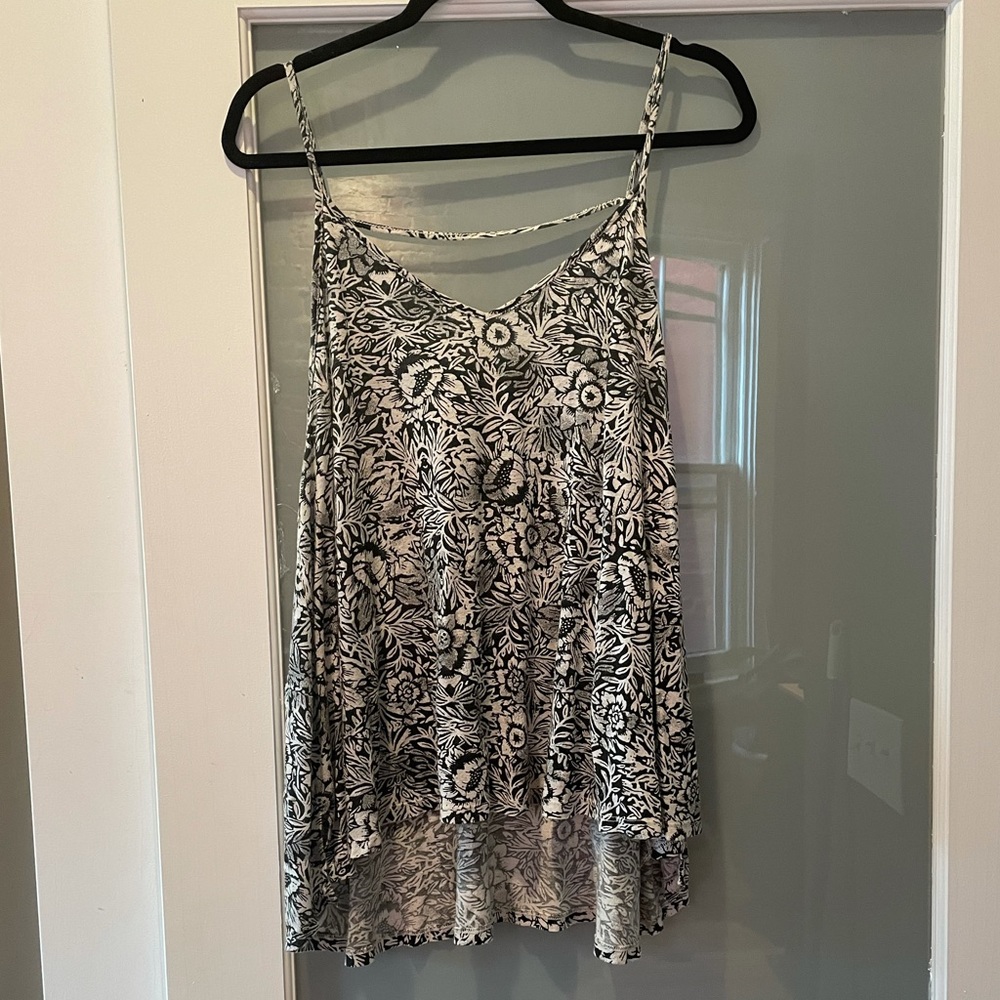 Wild Pearl Backless Floral Tank